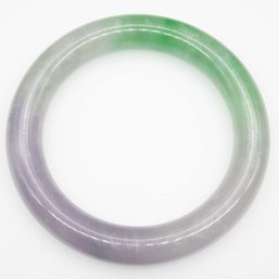 Purple And Green Jade Bangle