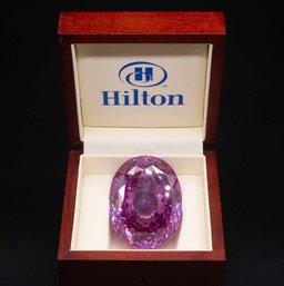 Hilton Genuine Rare Lilac Oval Cut Cubic Zirconia Gem Stone