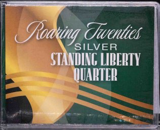1928 Roaring Twenties Standing Liberty Silver Quarter With Certificate