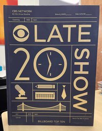 David Letterman 'Late Show: 20 Years' Book RARE! ~300 Only Given To Staff