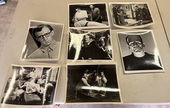 Rare Vintage Collection: 7 Movie Stills - Abbott & Costello, Frankenstein, Laurel & Hardy (1930s-40s)