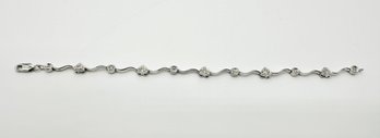 Natural Diamond 14KT White Gold  Bracelet'# 2476