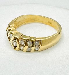 14KT Yellow Gold  Natural Diamond Ring 13 Pcs Diamond '# 2022