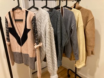 Six Sweaters Women Size M