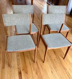 Four Vintage Hardwood Brand Chairs