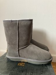 Australia Sheepskin Classic Short Boots Grey Size 6 New In Box