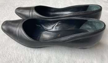 Bally Women Leather Pumps In Black Size 9