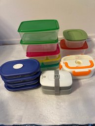 Lots Of Glass & Plastic Containers ,lunch Boxes