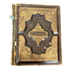 Rare Antique Family Holy Bible - C.G.G. Paine Detroit 1883 - Vintage Family Record