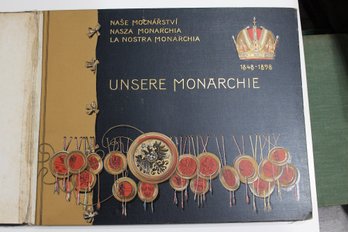 Rare 1898 Book: Unsere Monarchie 1846-1898 - Franz Joseph I - Austrian Crown Lands - 2 Volumes In 1