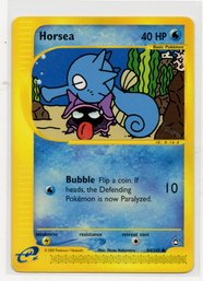 Horsea Aquapolis Vintage Pokemon Card NM