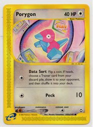 Porygon Aquapolis Vintage Pokemon Card NM