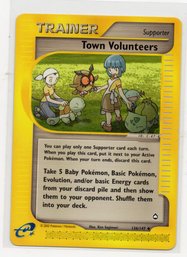 Town Volunteers Aquapolis Vintage Trainer Pokemon Card NM