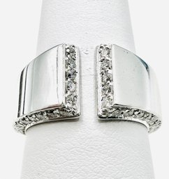 14KT White Gold Diamond Fancy Ring Size 7 - J11311