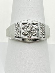 14KT White Gold Diamond Ring Size 9.25 - J11344