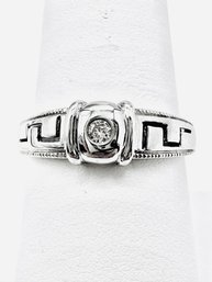 14KT White Gold Natural Diamond Ring Size 8.5 - J11786