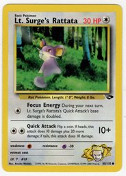 Lt. Surge's Rattata Gym Challenge Series Vintage Pokemon Card