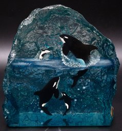 Vintage Lessen Collection Mystic Orcas Sculpture