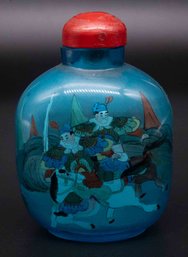 Old Reverse Painted Glass Snuff Bottle