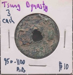 Chinese Tsung Dynasty 3 Cash Copper Coin