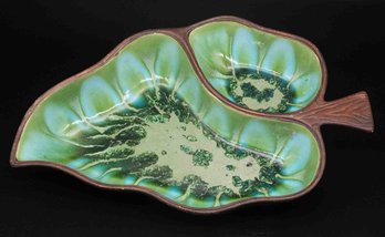 Vintage Treasure Craft USA Porcelain Leaf Plate