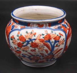 Old Japanese Imari Style Hand Painted Porcelain Urn