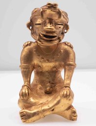 Mexican Tairona Figure Of A Sitting Man