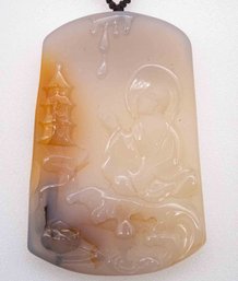 Old Chinese Carved Jade Pendant
