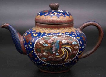 Old Cloisonne Chinese Tea Pot