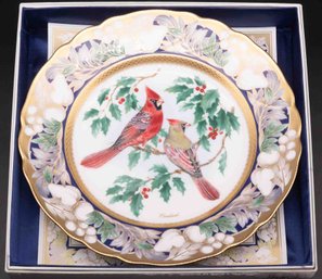 Cardinal By Noritake Limited Edition Porcelain Plate With Certificate And Box