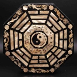 Old Chinese Mother Of Pearl Bagua Jewelry Box