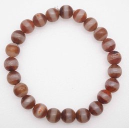 Old Chinese Red Agate Bead Bracelet