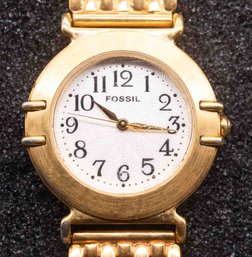 Vintage Fossil ES-8666 Ladies Stainless Steel Watch