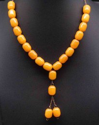 Old Chinese Amber Necklace