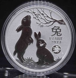 2023 Year Of The Rabbit Perth Mint 1 Oz Silver Coin