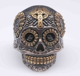 Sterling Silver Day Of The Dead Ring