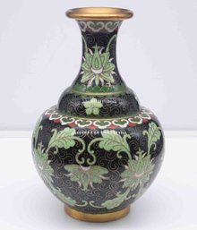 Old Chinese Famille Noir Bronze Vase