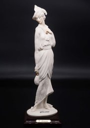 1987 Vintage Giuseppe Armani Porcelain/Resin Figure Lady With Handbag
