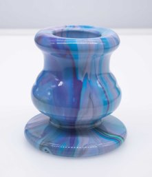 Vintage Colored Glass Candle Holder