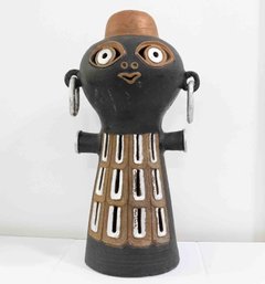 Old Hand Made African Clay Doll