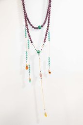 Tibetan Gems Jade Turquoise Amber Buddhist Prayer Beads