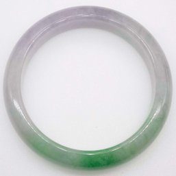 Green And White Jade Bangle