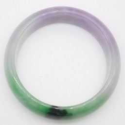 Green And Purple Jade Bangle