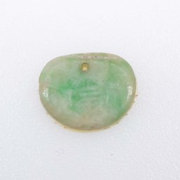 Carved Green Jade Pendant