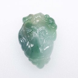 Carved Green Jade Fruits Pendant