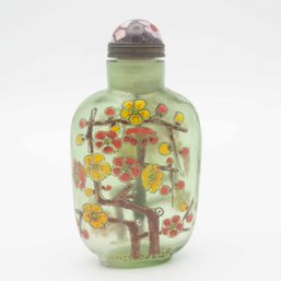 Old Chinese Hand Painted Glass Snuff Bottle