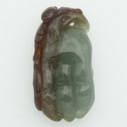 Chinese Carved Green Jadeite Buddha's Hand Pendant