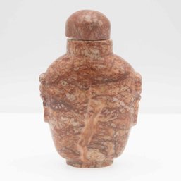 Old Carved Jade Snuff Bottle