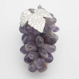 Hand Made Amethyst Grape Figurine