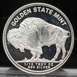 Golden State Mint 1/10oz Buffalo Silver Round